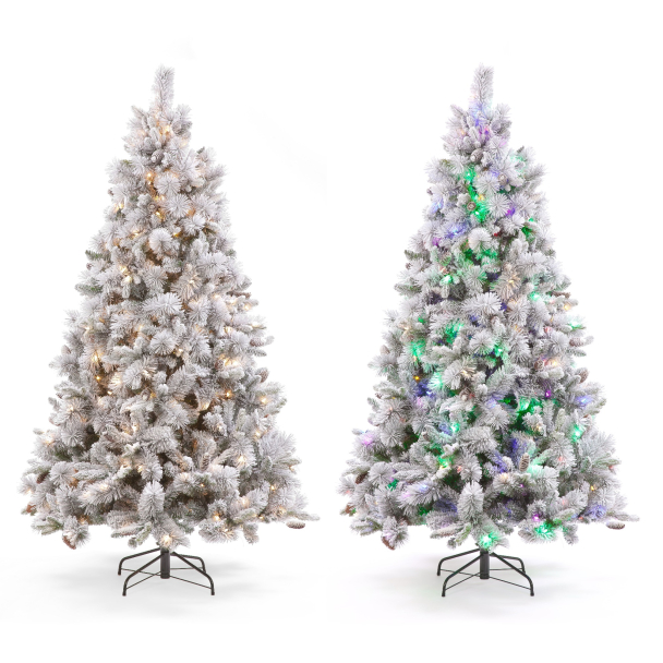 210cm Winnipeg Fir Pr-Lit PE Tree w/380 Warm White/Multi LEDS Christmas Trees