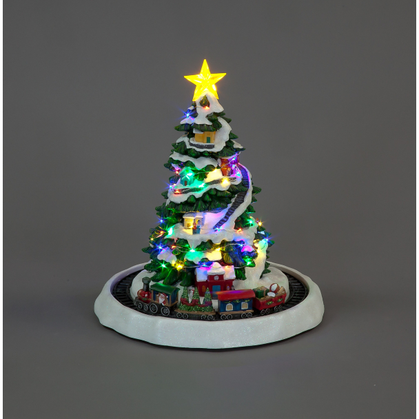 Snowtime Musical LED Christmas Tree Scene