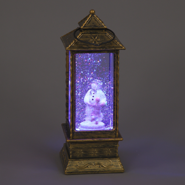 29cm RGB LED Snowman & James Water Lantern