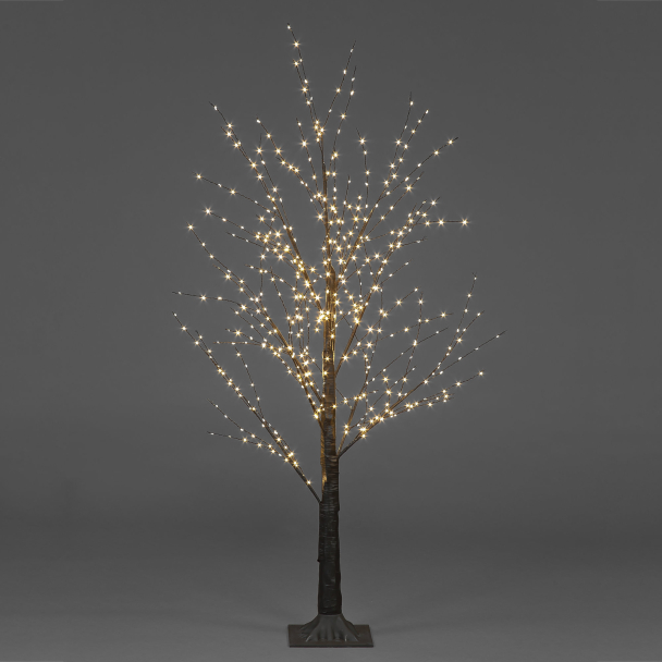 1.8m Black Micro Dot Tree w/1300 Warm White LEDs Christmas Trees