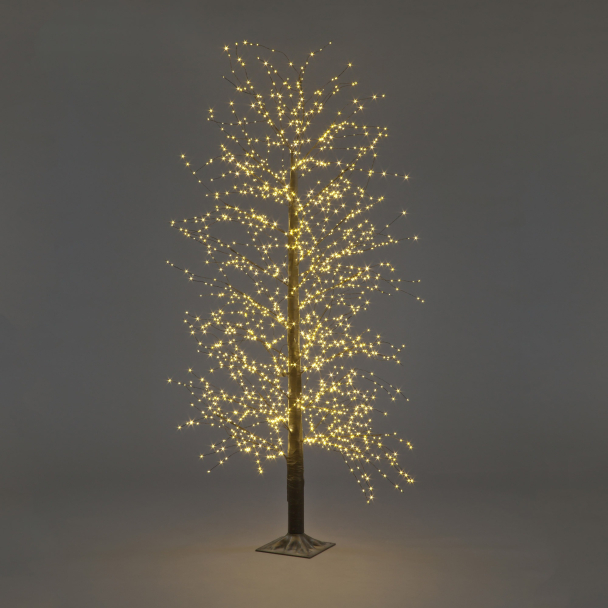1.2m Black Micro Dot Tree with 500 Warm White LEDs
