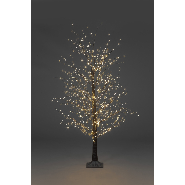1.5m Black Micro Dot Tree w/900 Warm White LEDs w/20% Twinkle Christmas Trees