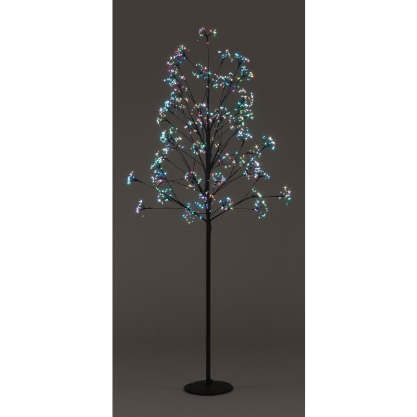 1.2m Dandelion Tree w/896 Multi Col Flashing LED Christmas Trees