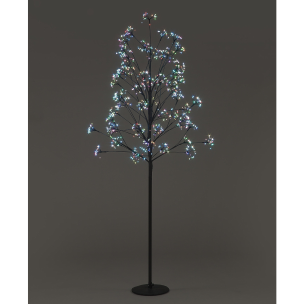 1.8m Dandelion Tree w/1568 Multi Col Flashing LED Christmas Trees