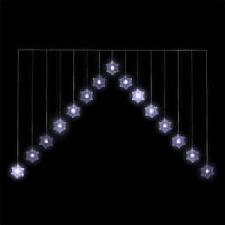 4ft Snowflake LED Christmas Chevron Light Curtain