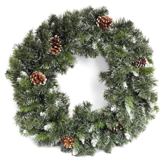 2ft Snow King Fir Wreath (60cm)