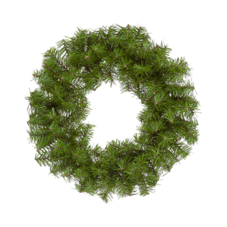 45cm Norway Spruce Wreath Slim Green