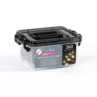 360 LED Compact Lights with Timer - Brighten Your Space