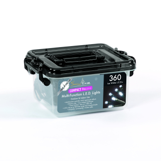 360 White LED Compact Lights with Timer - Elegant Illumination