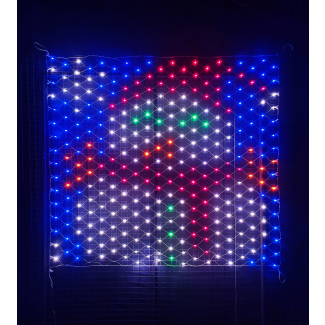 1.2x1.3M Christmas Snowman Net Light