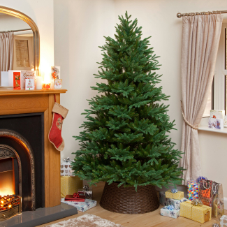 Dark Brown Woven Tree Skirt
