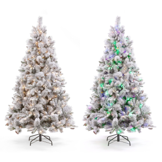 210cm Winnipeg Fir Pr-Lit PE Tree w/380 Warm White/Multi LEDS Christmas Trees