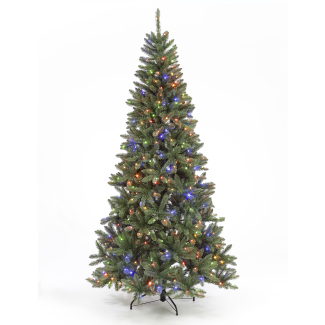 180cm Pre-Lit Monterrey Fir w/350 Multi Col Multi Fun LEDs Christmas Trees