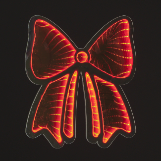 30cm Infinity Tree Top Bow for Holiday Decor