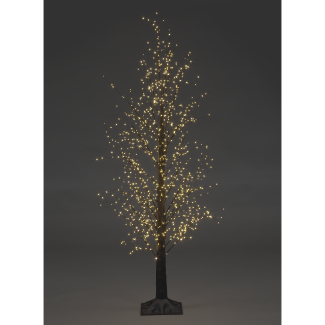 150cm Black Micro Dot Tree with 800 Warm White LEDs & Remote