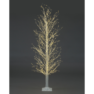 150cm White Micro Dot Tree with 800 Warm White LEDs & Remote