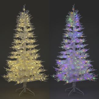 180cm Saxon Snow Pine with 300 Color Switch LEDs