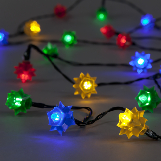 80 Multi-Colour LED Flower String Lights