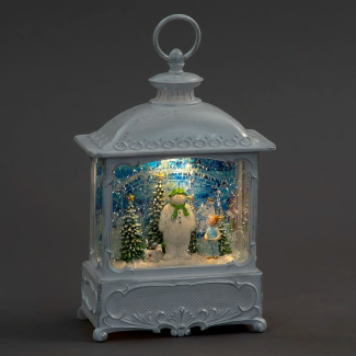 Water Lantern - 17x30cm Snowman/Snowdog/Billy Design