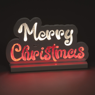 32cm Infinity Christmas Display with Wooden Base
