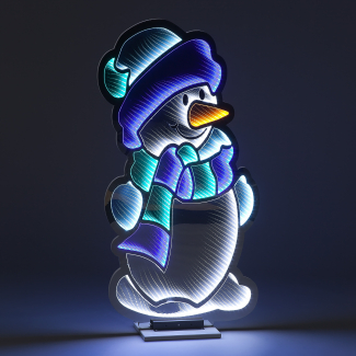 1.2m Infinity Snowman in Blue and Green