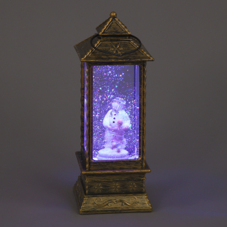 29cm RGB LED Snowman & James Water Lantern