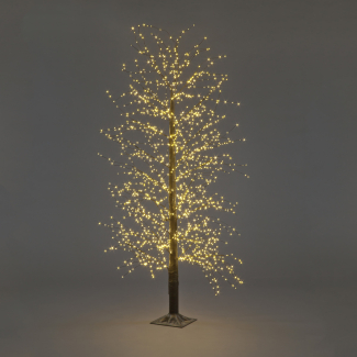 1.2m Black Micro Dot Tree w/500 Warm White LEDs Christmas Trees
