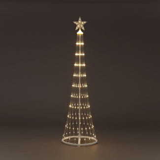 180cm Cone Tree  w/220 Warm White LEDs 8 Functions Christmas Trees