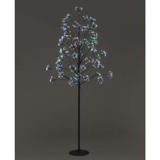 1.8m Dandelion Tree w/1568 Multi Col Flashing LED Christmas Trees