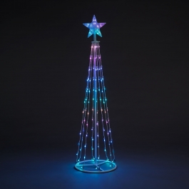 Cone Tree With Red, Green, & Blue LEDs | Christmas Trees & Lights